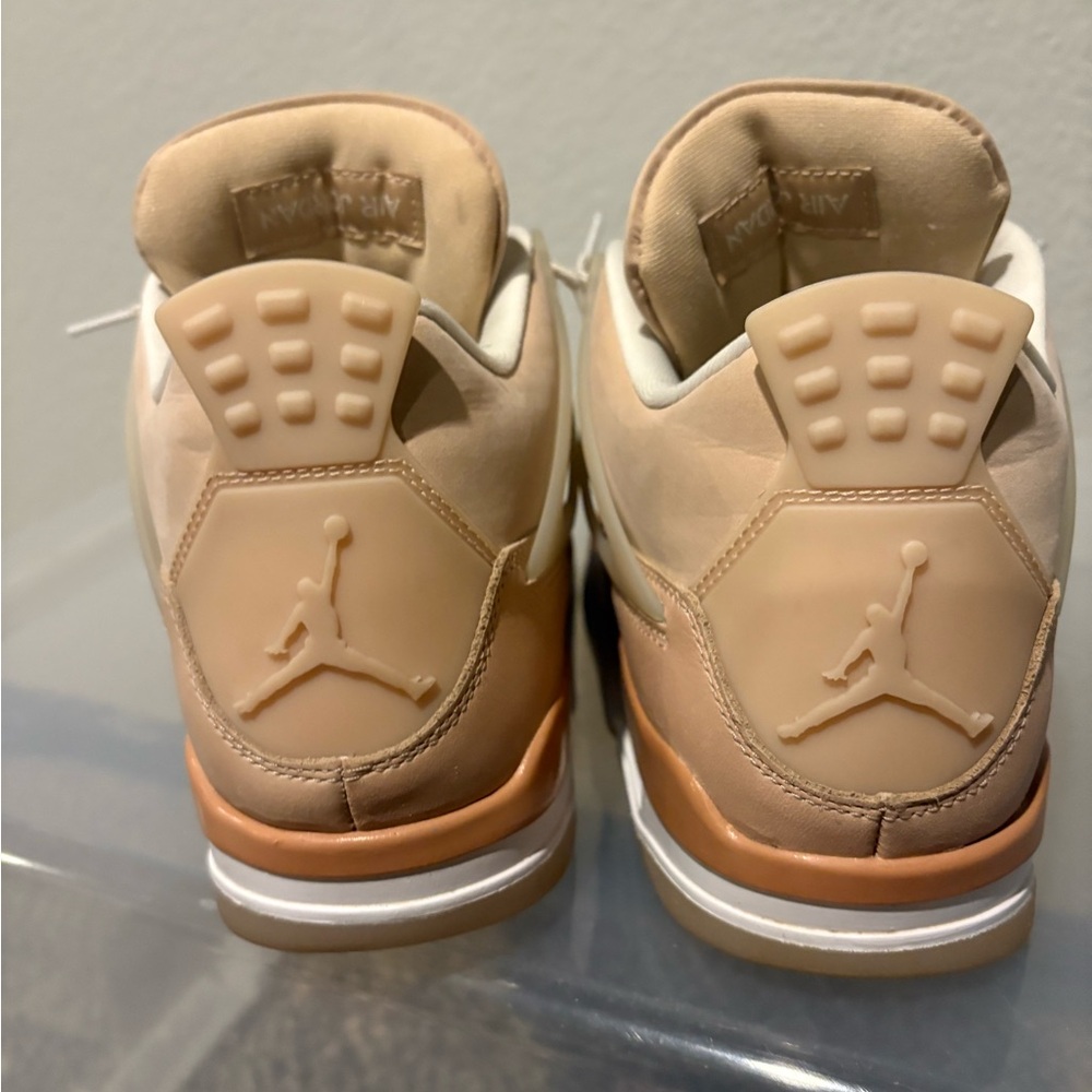 Jordan Women's Sneakers in Tan and White - Picture 7 of 12